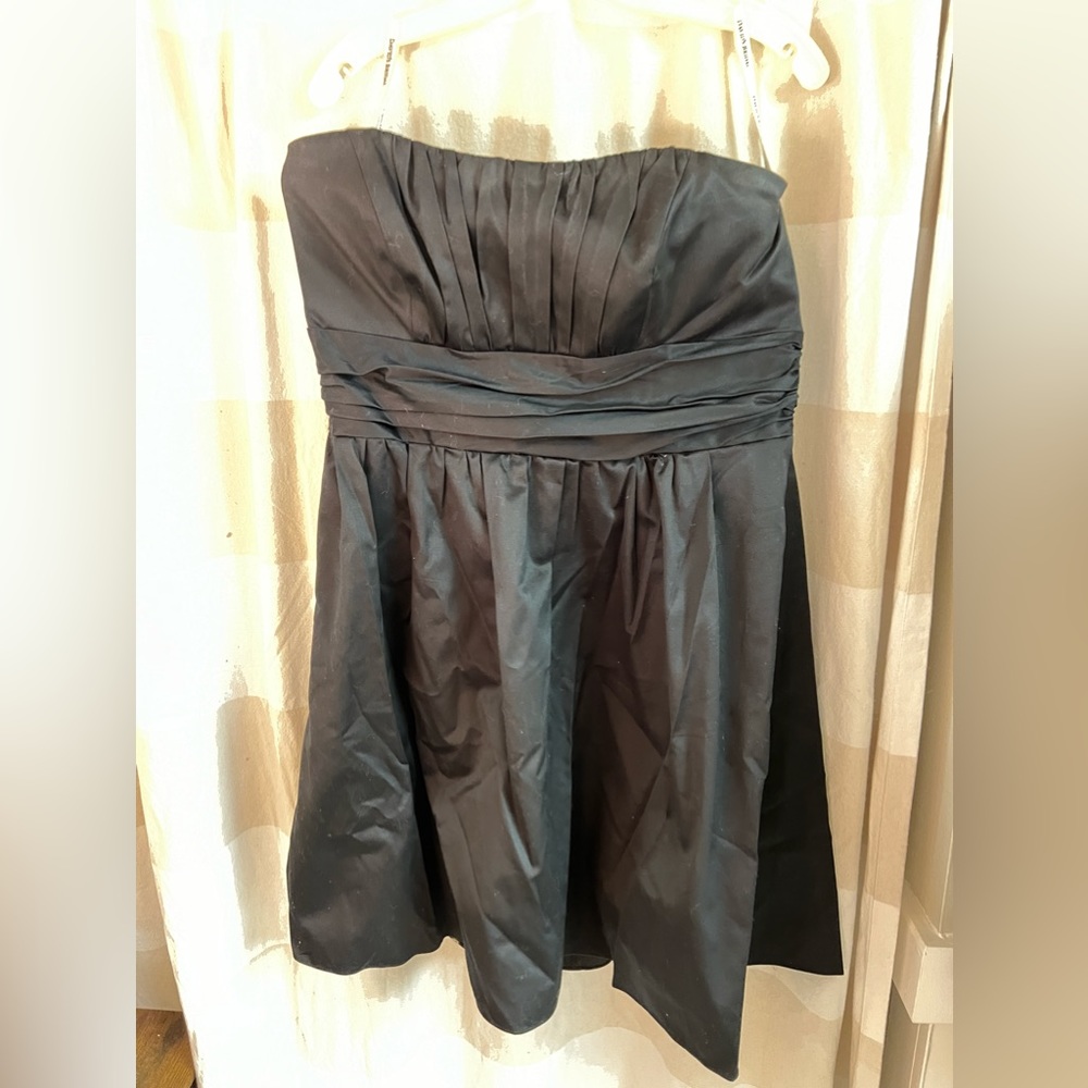 David’s Bridal Black strapless formal dress